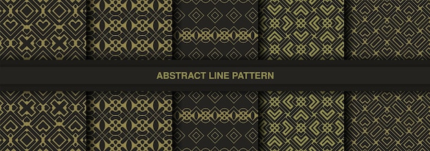 Collection of seamless ornamental ethnic patterns