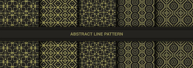 Collection of seamless ornamental ethnic patterns