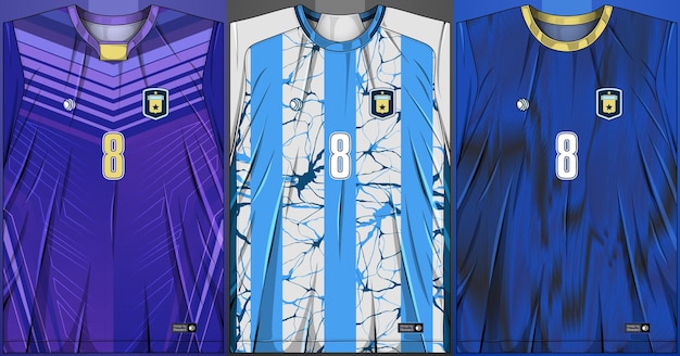 Collection of sports shirts - Soccer kit for sublimation