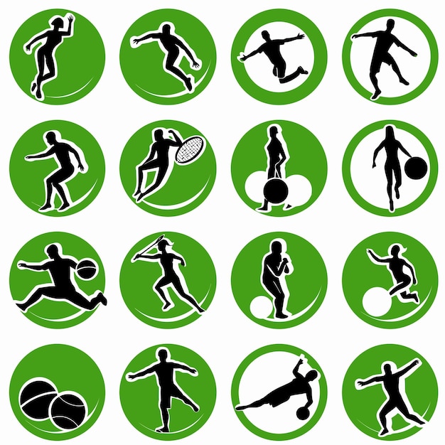 a collection of stickers for the game of frisbees