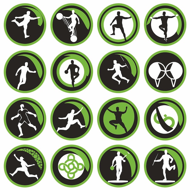 Vector a collection of stickers with the words quot dancing quot on them