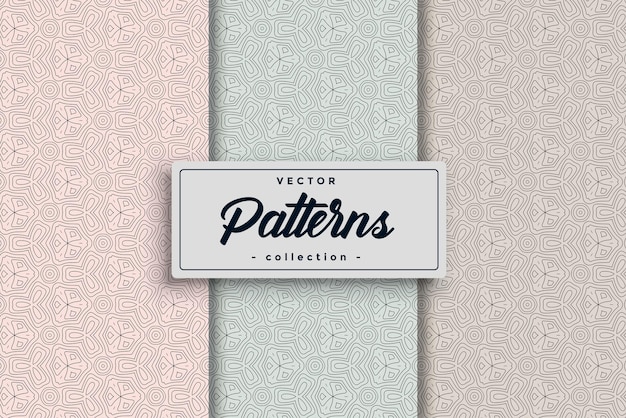 Collection of Swatches Seamless Pattern Vector Background diverse compilation of seamless patterns HandDrawn Geometric Simple Seamless Pattern Set collection