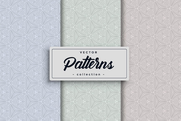 Collection of Swatches Seamless Pattern Vector Background diverse compilation of seamless patterns HandDrawn Geometric Simple Seamless Pattern Set collection