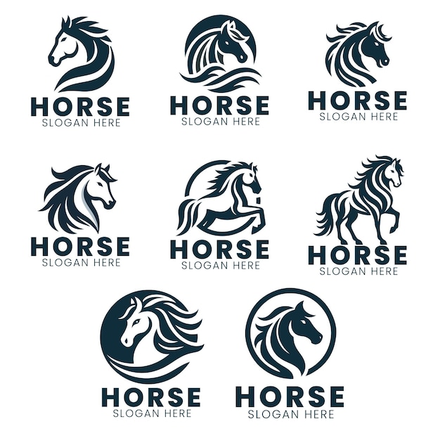 A Collection of Vector Horse Logos