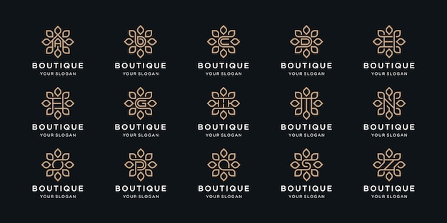 collections Boutique luxury and initial letter logo  inspiration