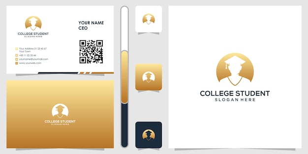 college student logo design inspiration with business card