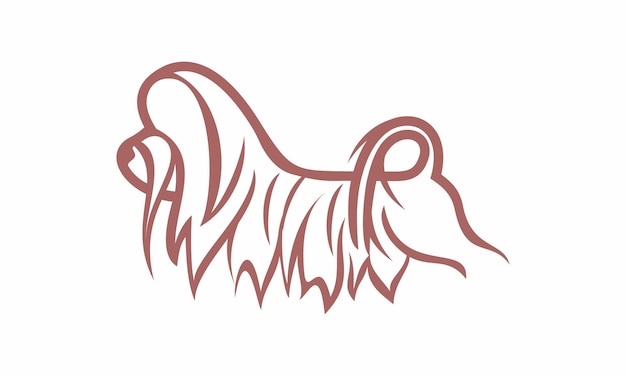 COLLIE OR PAPILLON DOG LOGO