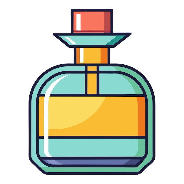 Vector cologne bottle clipart vector art and illustration