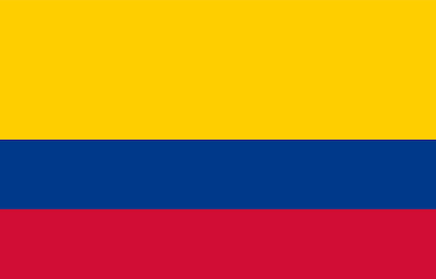 Vector colombia national flag vector illustration