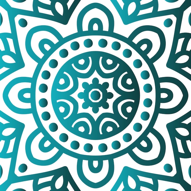 color abstract mandala flower design vector