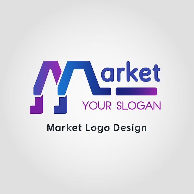 Color Blend Market Business Logo Template