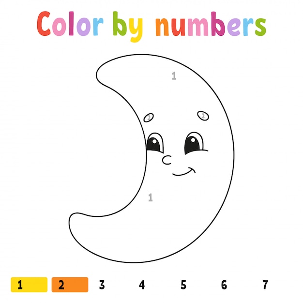 Color by numbers. 