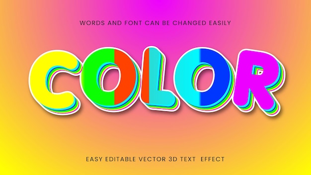 color editable text effects