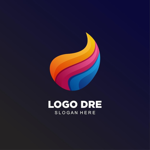 Color logo business colorful gradient design