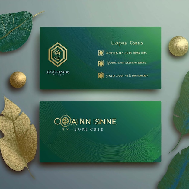 color minimal horizontal business card template design professional sleek modern simple e