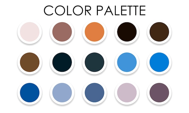 Color palette. Beautiful modern colors. Set of color combinations. Vector