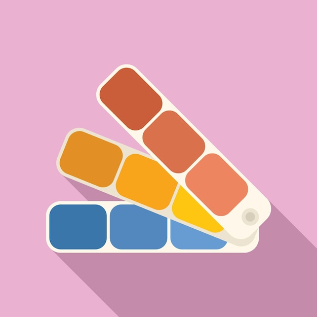 Vector color palette showing samples for creative design