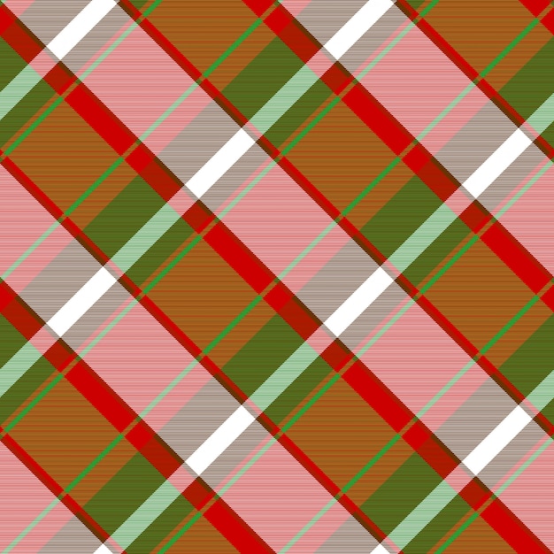 Color plaid fabric texture seamless pattern