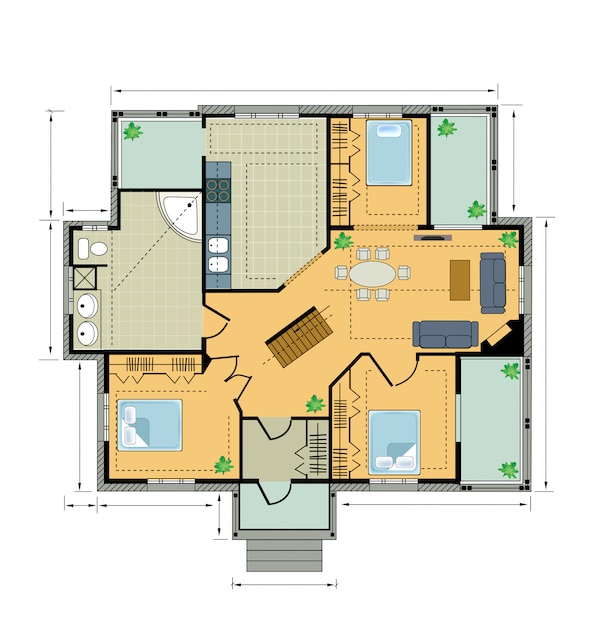 Color Plan country house