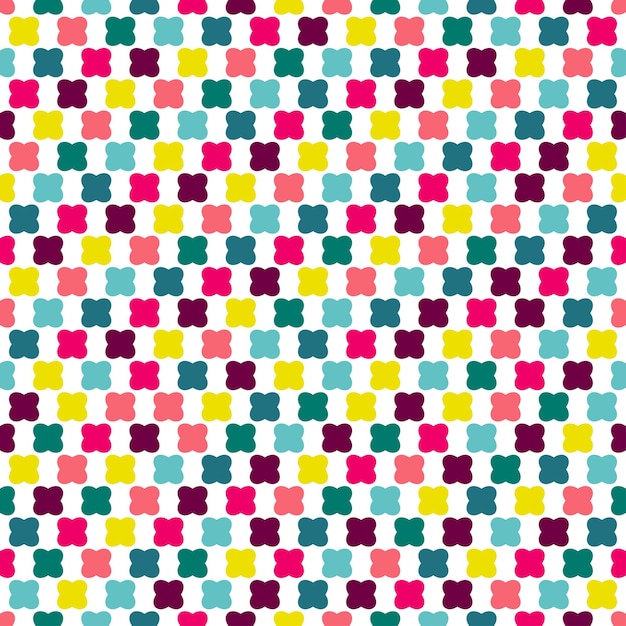 Color seamless repeat pattern on white background.