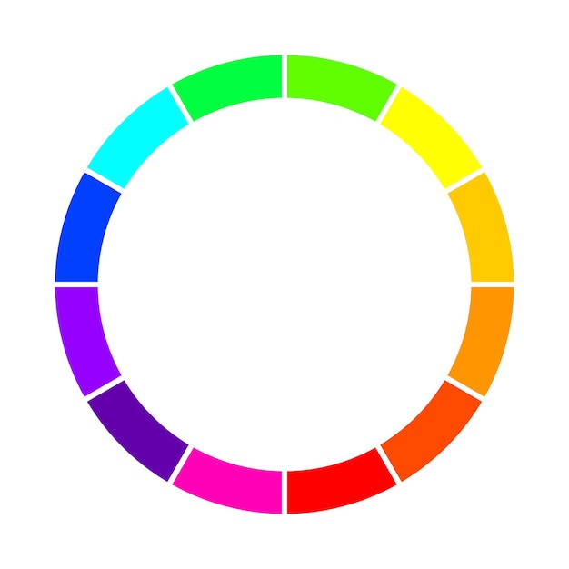 Color wheel Vector Illustration