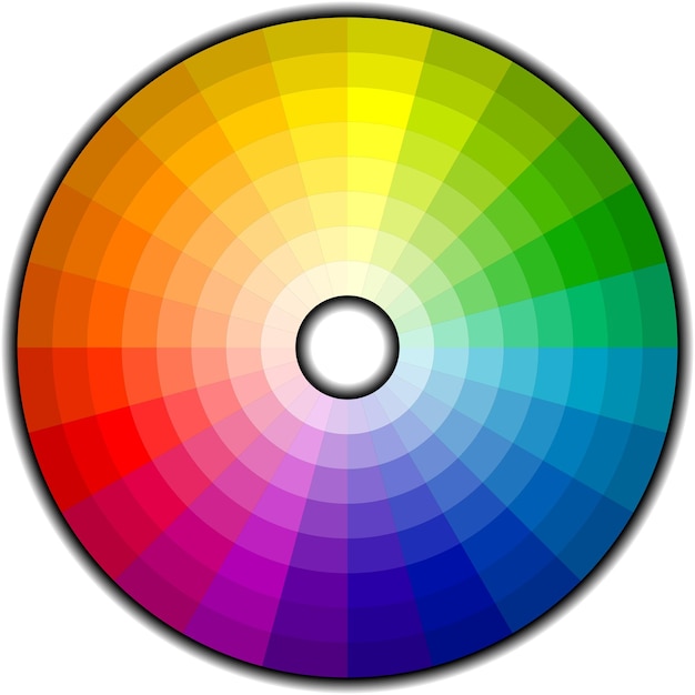 Color wheel with 192 patterns (vector)