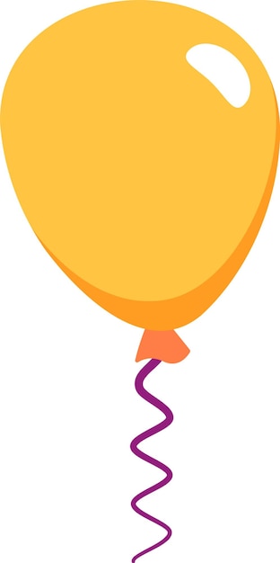 Colored Birthday Balloon