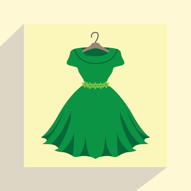 colored dress icon illustration background