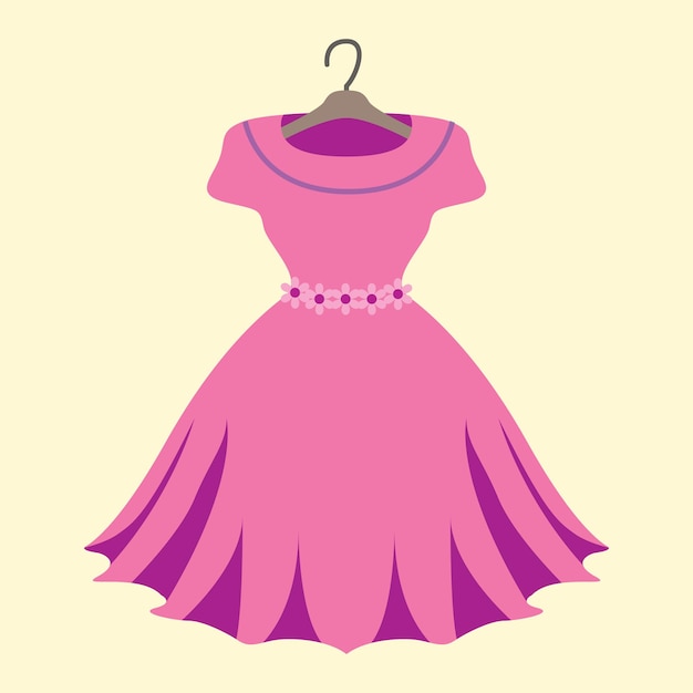 Colored dress icon illustration background