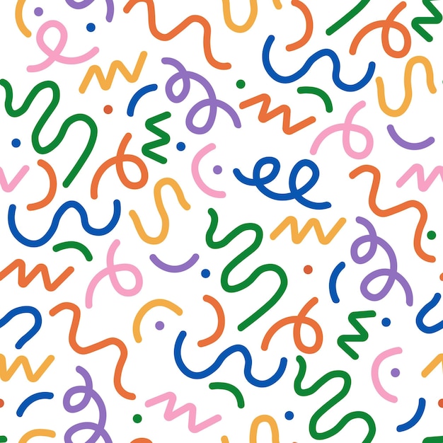 Colored lines seamless pattern