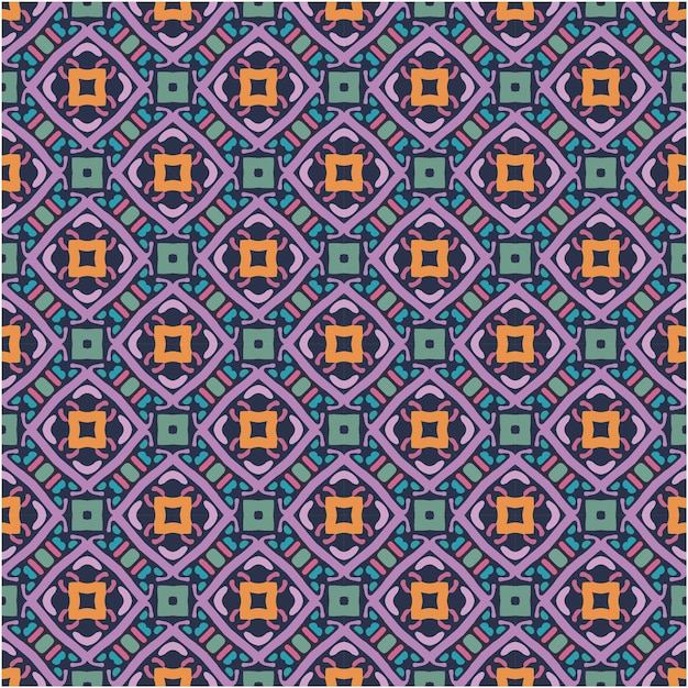 Colored seamless pattern design abstract style