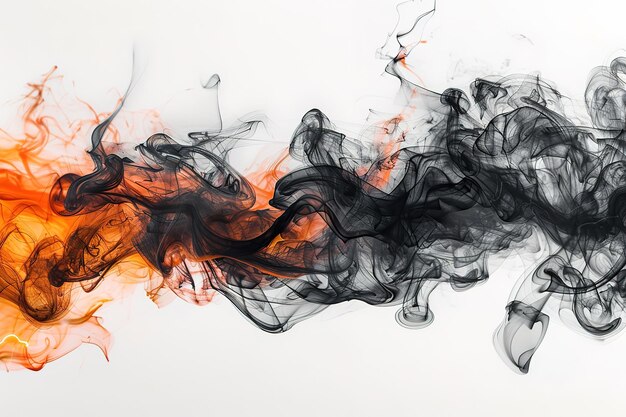 Vector colored smoke on white background