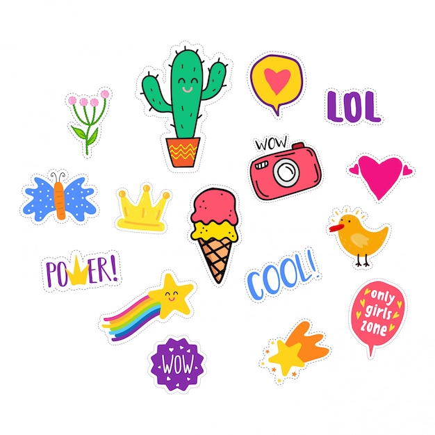 colored stickers 