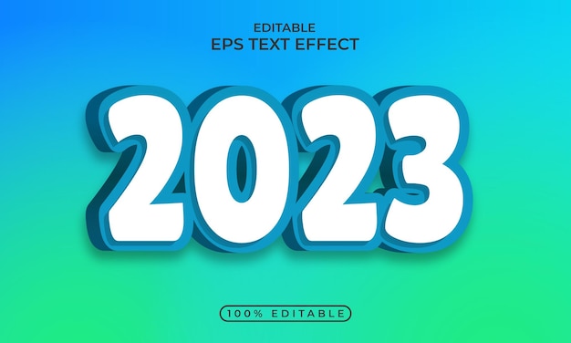 Colorful 2023 editable text effect concept,welcome 2023 vector illustration,2023 3d style background