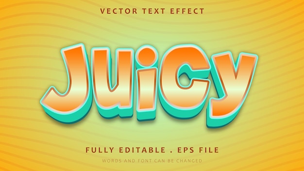 Colorful 3d Juicy Editable Text Effect Design Template