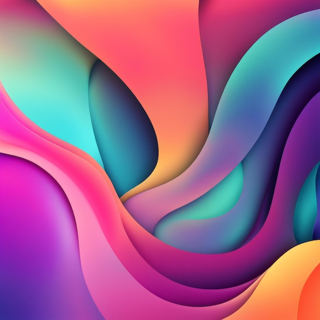 Vector colorful abstract background 3d rendering illustration