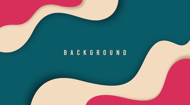 Colorful and abstract background in papercut style. Can be used as web banners and digital flyers