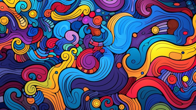 Vector a colorful abstract background with bright colors and a colorful pattern