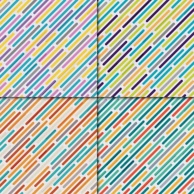 Colorful abstract backgrounds with stripes