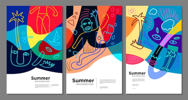 Colorful abstract ethnic pattern illustration for summer holiday banner and poster