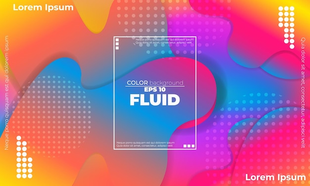 colorful abstract fluid background