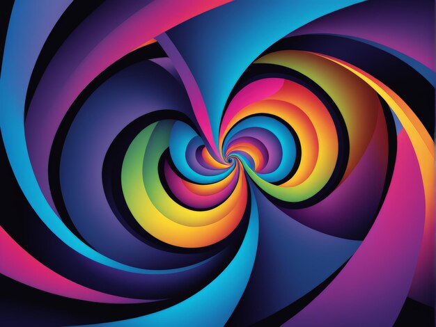 Vector colorful abstract fractal illustration for creative design