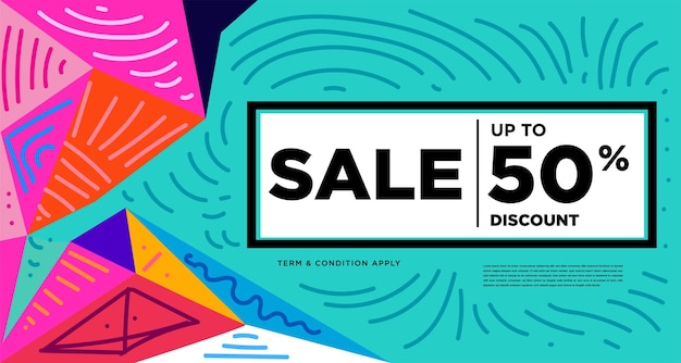 Colorful abstract geometric and fluid banner template for marketing promotion material Giveaway cash back gift card and member card bonus design template