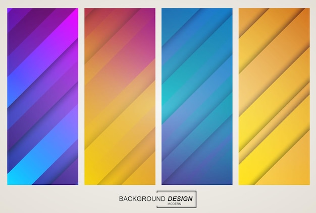 Colorful abstract geometric gradient background