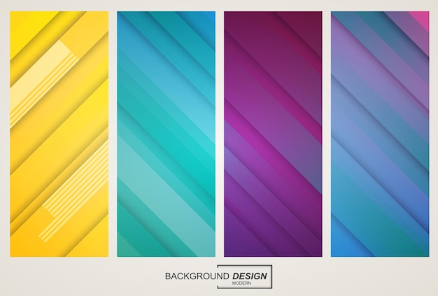 Colorful abstract geometric gradient background