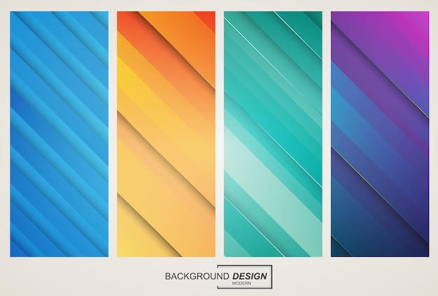 Colorful abstract geometric gradient background