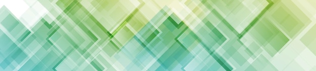 Colorful abstract geometric squares web header