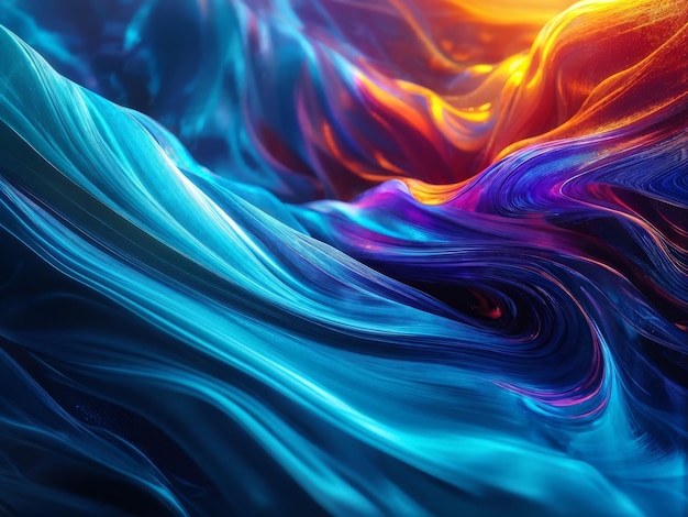 Vector colorful abstract liquid background fantasy fractal concept