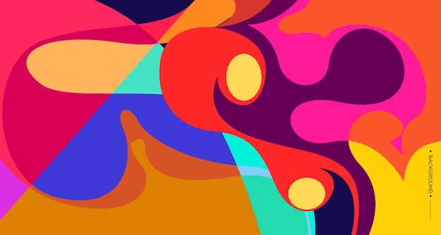 Colorful abstract liquid and fluid background for banner