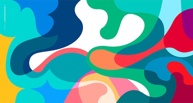 Colorful abstract liquid and fluid background for banner